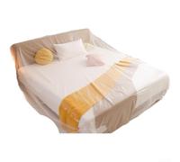 Cubierta antipolvo elástica grande y gruesa para muebles, lámina de polietileno impermeable para protección de mesa de sofá cama durante el almacenamiento o la renovación, 270 grados (A)
