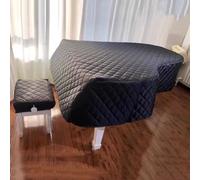 Cubierta antipolvo for piano, cubierta protectora negra for piano con cubierta for banco de piano, anticolisión, protección contra el envejecimiento del piano, cubierta completa lavable for piano(Colo