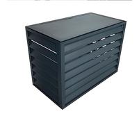 Cubierta antipolvo gris para rejilla de aire acondicionado, cubierta decorativa para unidad exterior, reducción de ruido, protección resistente a la intemperie del sistema al aire libre
