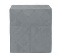 Cubierta antipolvo para cafetera con material lavable y bolsillo de almacenamiento, diseñada para proteger el aparato del polvo y mejorar el orden de la cocina (gris)