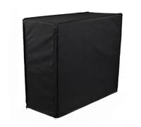 Cubierta antipolvo para computadora de ordenador 600D, tela Oxford, protector de torre de escritorio con cremallera trasera, color negro, 50 x 21 x 46 cm