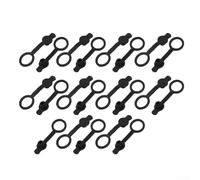 Cubierta antipolvo para enchufe de alimentación CC para conectores de 5,5 mm x 2,5 mm utilizados con reproductores multimedia, reproductores de MP4, equipos de audio, video, portátiles, teléfonos