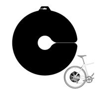 Cubierta antipolvo para freno de disco, protector de disco de bicicleta, 38 x 36 cm, protector de rotor antideslizante, diseño de almacenamiento para montañas, senderos, turismo, urbanos, viajes