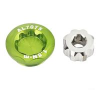 Cubierta antipolvo para manivela, aluminio ultraligero M20 con herramienta hexagonal M6, tapa de manivela de bicicleta para bicicleta de montaña de carretera, cubierta de pedalier para protección de