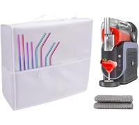 Cubierta antipolvo para máquina de granizado Ninja FS301C/FS301/FS300, cubierta antipolvo para máquina de bebidas congeladas con 2 paños de limpieza milagrosos, cubierta de granizado con asa y