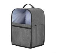 Cubierta antipolvo para NJ BW1001 Belgian Maker, cubierta de nailon 600D con visible, bolsa de almacenamiento para electrodomésticos de cocina con bolsillos y asa, color gris