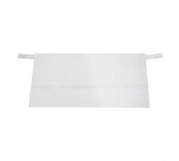 Cubierta antipolvo para radiador de lino hilado blanco con diseño de encaje, escudo protector transpirable para calefacción del hogar, para una fácil instalación y lavable a máquina, longitud de 40 a