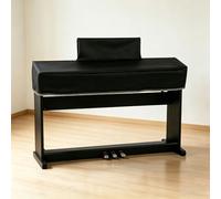 Cubierta antipolvo para teclado de piano 88 teclas, cubierta para piano electrónico con cubierta para atril y diseño de cremallera, compatible con Yamaha P Serie, 133 x 30 x 17 cm, color negro