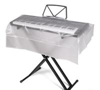 Cubierta antipolvo plegable transparente para piano, protege contra la suciedad, adecuada para teclas 61/88 (61 teclas)