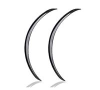 Cubierta antisalpicaduras Car Fender Expander Arco Rueda Ceja Carrocería Kit Labios Fibra Carbono Mud Flaps Extensión Protector para Tesla para Modelo 3 Y(Black 73cm)