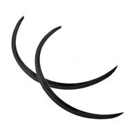 Cubierta antisalpicaduras Guardabarros Universales Coche Arcos Rueda Expansor ala Arco Ceja Kit Carrocería Cubierta Protectora Moldura(2X Carbon Fiber Look)