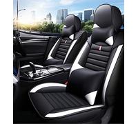 Cubierta Asiento Automóvil Cobertura Completa Delantero + Trasero Para Ford Para C-max Para Fusion Para Mondeo Para Taurus Para Territorio Para Ger Protector asiento antideslizante(Black white,Deluxe)