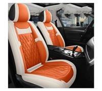 Cubierta Asiento Automóvil Funda De Cuero Para Asiento Coche Para Mitsubishi Para Pajero Para Lancer Para Outlander Xl 3 Para Space Star Para Grandis Para Carisma L200 Cubreasiento(Beige Orange)