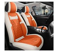 Cubierta Asiento Coche Cuero Para Mitsubishi Para Pajero Para Lancer Para Outlander Para Espacio Para Star Para Grandis Para Carisma Protector Funda Asiento Coche(Beige Orange)