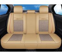 Cubierta Asiento Coche Para Mitsubishi Para Pajero 4 2 Sport L200 Para Outlander XL Asx Para Montero Para Lancer 9 10 Para Carisma Accesorios Para Automóviles Protectoras Asiento(Beige)