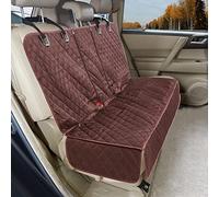 Cubierta Asiento Coche Perro Marrón,Funda Perro Mascota .Alfombra de Asiento de Estilo Hamaca Protector Antidesliante,Fácil de Instalar Universal para SUV,Camión,Transportar y Viaje
