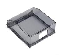 Cubierta autoadhesiva de enchufe de pared tipo 86, 8,8 x 9,2 x 4,2 cm, protector de tomacorriente de plástico, impermeable, resistente a salpicaduras, para cocina, baño, balcón (negro)
