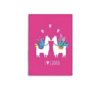 Cubierta - Aymax - Lama Rosa - 130 x 160 cm - Poliéster - Niño