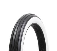 Cubierta bicicleta beach cruiser 20 x 4.00 pulgadas VeeTire ZigZag Override ( Negro/Blanco / 20 x 4.00 (102-406) )