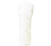 Cubierta blanca para cabeza de palo de golf, funda de piel sintética, interior de felpa gruesa suave, banda elástica doble, estilo clásico en blanco, para madera de calle y palos de madera número 1