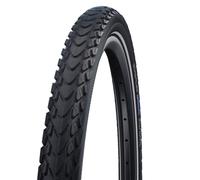 Schwalbe Marathon Mondial Neumático, Unisex, Negro y Amarillo neón, 27.5x2.25 (57-584)