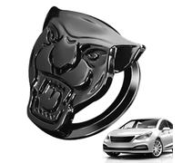 Cubierta Botón Arranque Coche Patrón Guepardo Aleación Zinc Con Adhesivo Posterior - Encendido Sin Llave Decoración Metal Pegatina | Antidecoloración Seguro Duradero | Oro/Plata 5x5x5cm