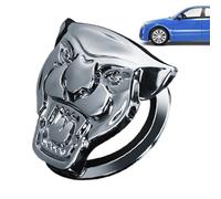 Cubierta Botón Arranque Coche Patrón Guepardo Aleación Zinc Con Adhesivo Posterior - Encendido Sin Llave Decoración Metal Pegatina | Antidecoloración Seguro Duradero | Oro/Plata 5x5x5cm