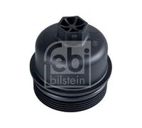 Febi bilstein 108349 Tapa de filtro de aceite, 1 pieza, negro | Compatible con: ALFA ROMEO GIULIETTA, GIULIETTA Kasten/Schrägheck, MITO