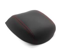 Cubierta Caja Reposabrazos Consola Central Del Coche Almohadilla De Protección Cuero Microfibra Para Audi A4 B9 2017 2018 2019(Black with red)