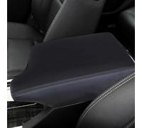 Cubierta caja reposabrazos Funda Microfibra Transpirable Reposabrazos Coche Decorativa Protectora Para Accord 9th 2014 2015 2016(Negro)