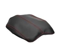 Cubierta Caja Reposabrazos Tapa Control Central Interior Coche Con Volante A Izquierda Cuero Microfibra Accesorios Para Accord 9th 2014 2015 2016(Black with red)