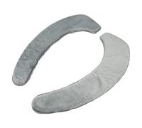 Cubierta Cálida para Asiento de Inodoro, Lavable, 2 uds., Cubierta Adhesiva Suave para Calentador de Inodoro, Amplia Compatibilidad para Uso Doméstico (Gris)