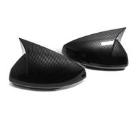 Cubierta Carcasa Espejo Para VW Para POLO 2018-2023 Cubierta De Espejo Retrovisor Lateral De Coche Pegatina Tapa Ala Puerta Exterior Vista Trasera Embellecedor Fibra Carbono Cubierta Retrovisor De(Car