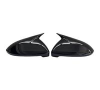 Cubierta Carcasa Espejo Retrovisor Para VW Para Golf Para MK7 Para GTI Base 2009-2020 Estuche Herramientas Espejos Tuning 2X Tapas Cubierta Espejos Retrovisores(Glossy Balck)