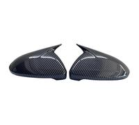 Cubierta Carcasa Espejo Retrovisor Para VW Para Golf Para MK7 Para GTI Base 2009-2020 Estuche Herramientas Espejos Tuning 2X Tapas Cubierta Espejos Retrovisores(Carbon Fbier Look)