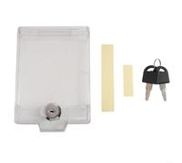 Cubierta central de panel de aire acondicionado con cerradura con llaves, caja de protección de enchufe de seguridad para niños, 128 x 94 x 25 mm para placa de pared ultrafina para el hogar y la