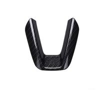 Cubierta central del volante del ABS del estilo de la fibra de carbono para 3 6 2017-2018, interior negro decorativo para la tapa del anillo