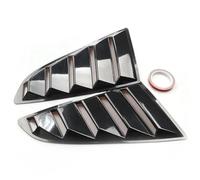 Cubierta ciega de persiana Triangular de Cristal para Ventana Trasera de Coche para Ford Mustang 2015 2016 2017-2018,Accesorios de decoración,B-Glossy Black