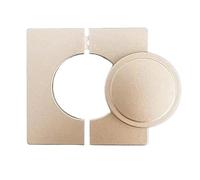 Cubierta ciega for Orificio de Pared, Placa ciega de ventilación de CA Cuadrada, tapón de Sellado de Apertura de Pared for Interruptor de Enchufe, Orificio for Cable, Cubierta de reparación(Gold)