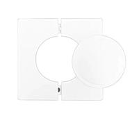 Cubierta ciega for Orificio de Pared, Placa ciega de ventilación de CA Cuadrada, tapón de Sellado de Apertura de Pared for Interruptor de Enchufe, Orificio for Cable, Cubierta de reparación(White)