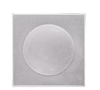 Cubierta ciega for Orificios de Pared, Cubierta de ventilación de tubería de Aire Acondicionado de 2 Piezas, Placa de Sellado de Apertura de Pared Cuadrada for Interruptor de Enchufe(Silver)