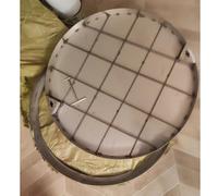 Cubierta circular invisible personalizable para tanque séptico de 21 pulgadas, tapa de boca en T, cubierta portátil de drenaje para carreteras y entradas