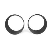 Cubierta Circular Para Faro Delantero De Coche Adornos Rejilla Pegatinas Lámpara Para Jeep Para Wrangler JL JT Para Gladiator 2018 Parrilla Delantera(Black headlight)