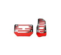 Cubierta Coche 1 Pedal Antideslizante Para Automóvil Transmisión Automática Acelerador Freno Placa Decorativa A Rayas Pedal Reposapiés Juego(Jtbhse)