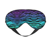 Cubierta cómoda con estampado de rayas de cebra de camuflaje azul para todas las ocasiones, bloquea la luz, ideal para camping, turnos, bloquea bien la luz