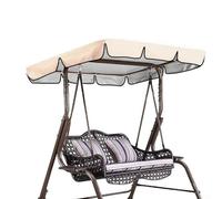Cubierta compacta para columpios, perfecta para protección contra el polvo y necesidades de parasol (beige, 195 x 125 x 15 cm)