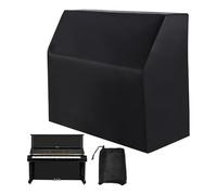 Cubierta completa para piano, tela Oxford con forro de plata, resistente al polvo, impermeable, protección de muebles, protege de la luz solar y la humedad, con cordón