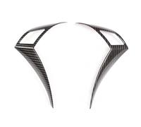 Cubierta Consola Decoración Para 5 Series E60 E61 2003 2004 2005 2006 2007 2008 2009 2010 Botón De Volante De Coche Decoración Embellecedor De Marco(Fibra de carbon)