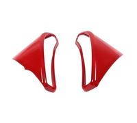 Cubierta Consola Decoración Para Chevy Para Corvette Para C6 2005 2006 2007-2013 Botón De Ajuste Del Salpicadero Del Coche Pegatina De Marco Embellecedora(ABS Red)