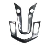 Cubierta Consola Decoración Para Chevy Para Cruze 2009-2013 2015 Cubierta Decorativa Para Consola Central Coche Pegatinas Panel Cambio Marchas Embellecedor De Marco(De fibra de carbono Negro)